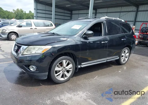 2014 Nissan Pathfinder Platinum из США, поврежденный, VIN 5N1AR2MM7EC709609